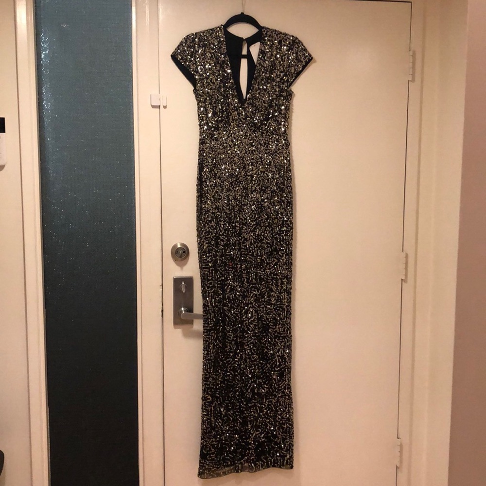 Gorgeous Nicole Miller Midnight Sequin Dress - 6